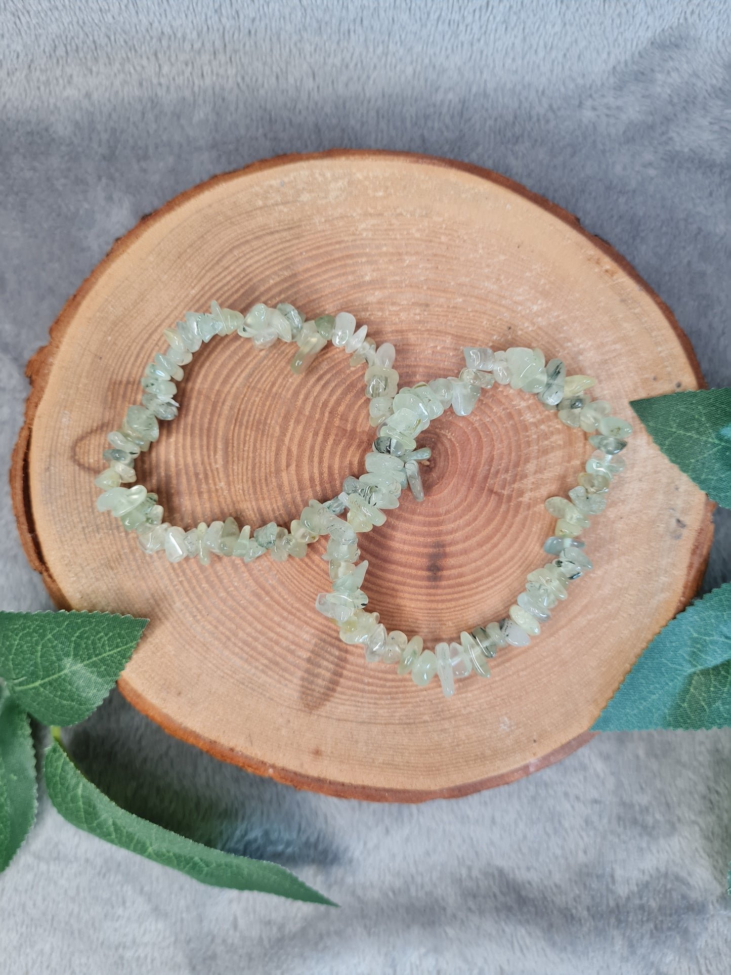 Prehnit Splitterarmband
