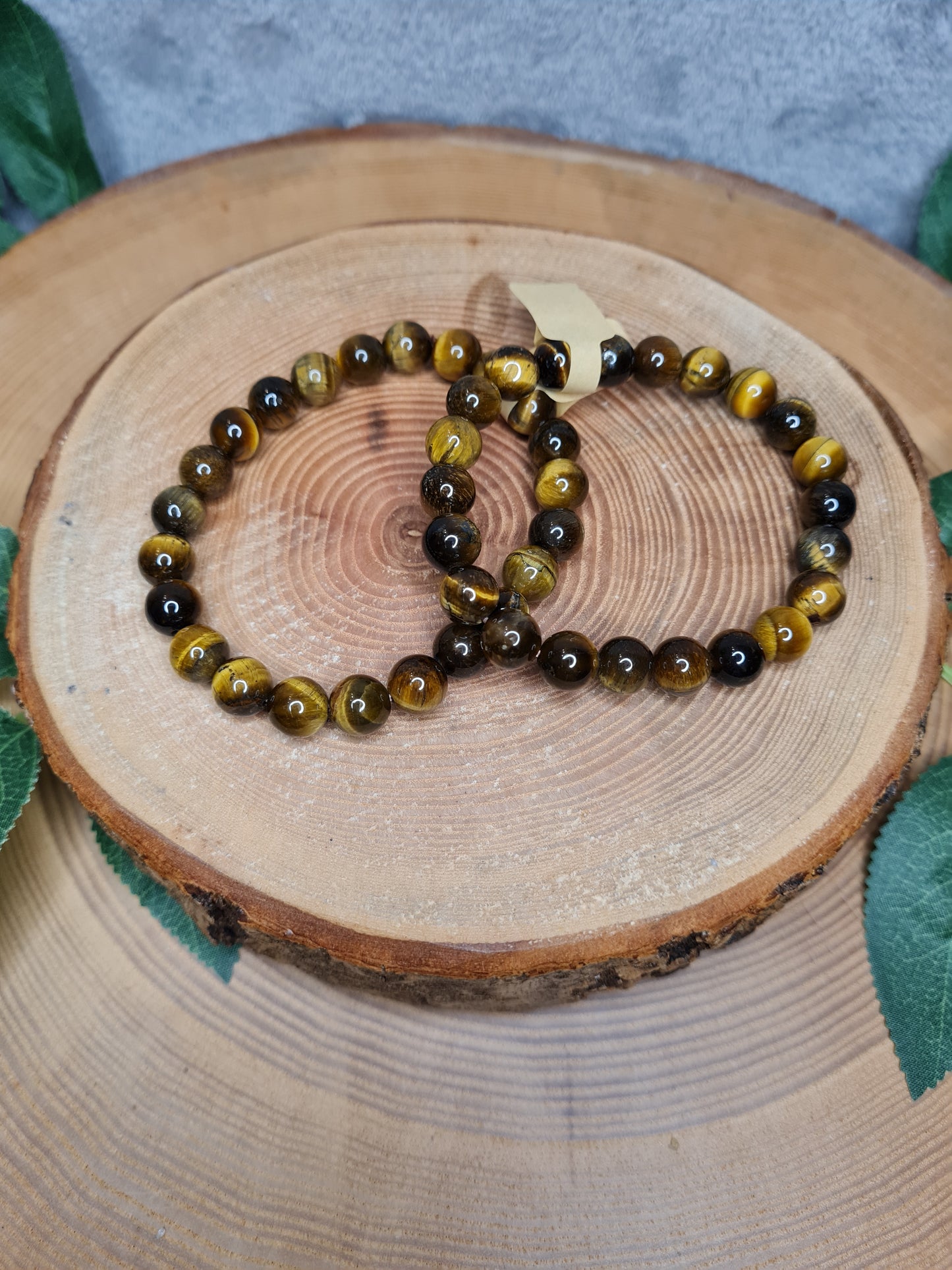 Tigerauge gelb Kugelarmband