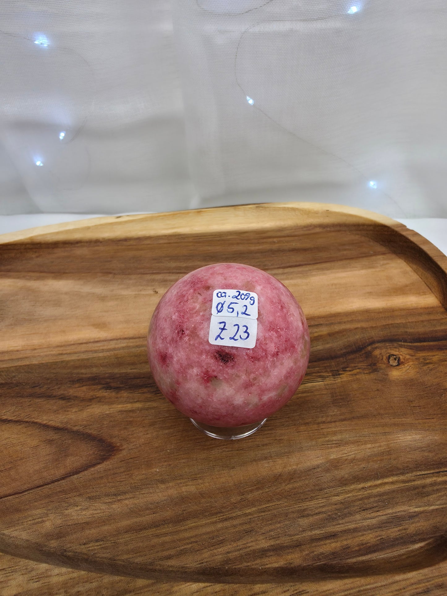 Pinke Zoisit Kugel (Z23)