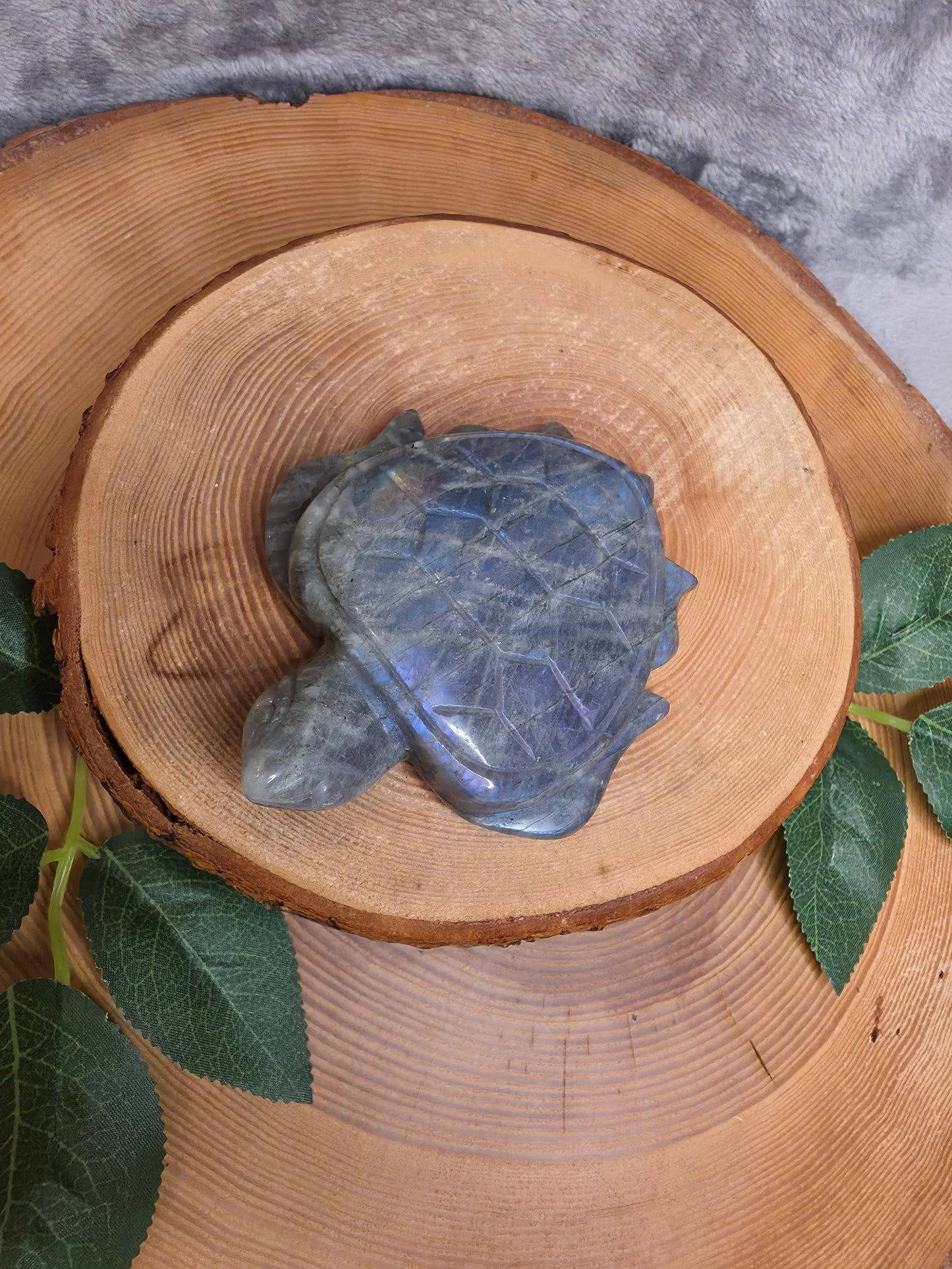 Labradorit Schildkröte (L33)