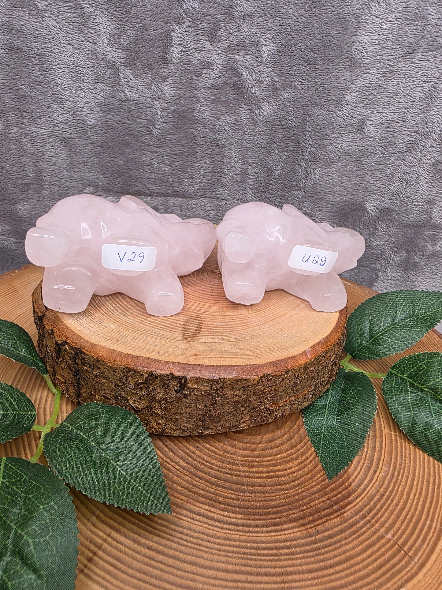 Rosenquarz Elefant (wählbar)