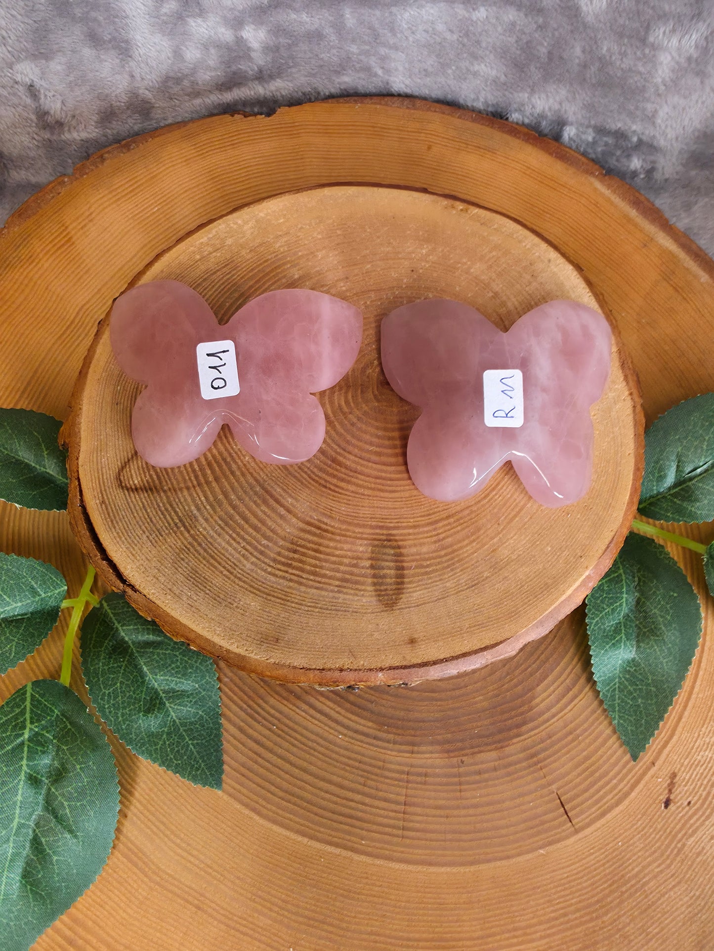 Rosenquarz Schmetterling (wählbar)