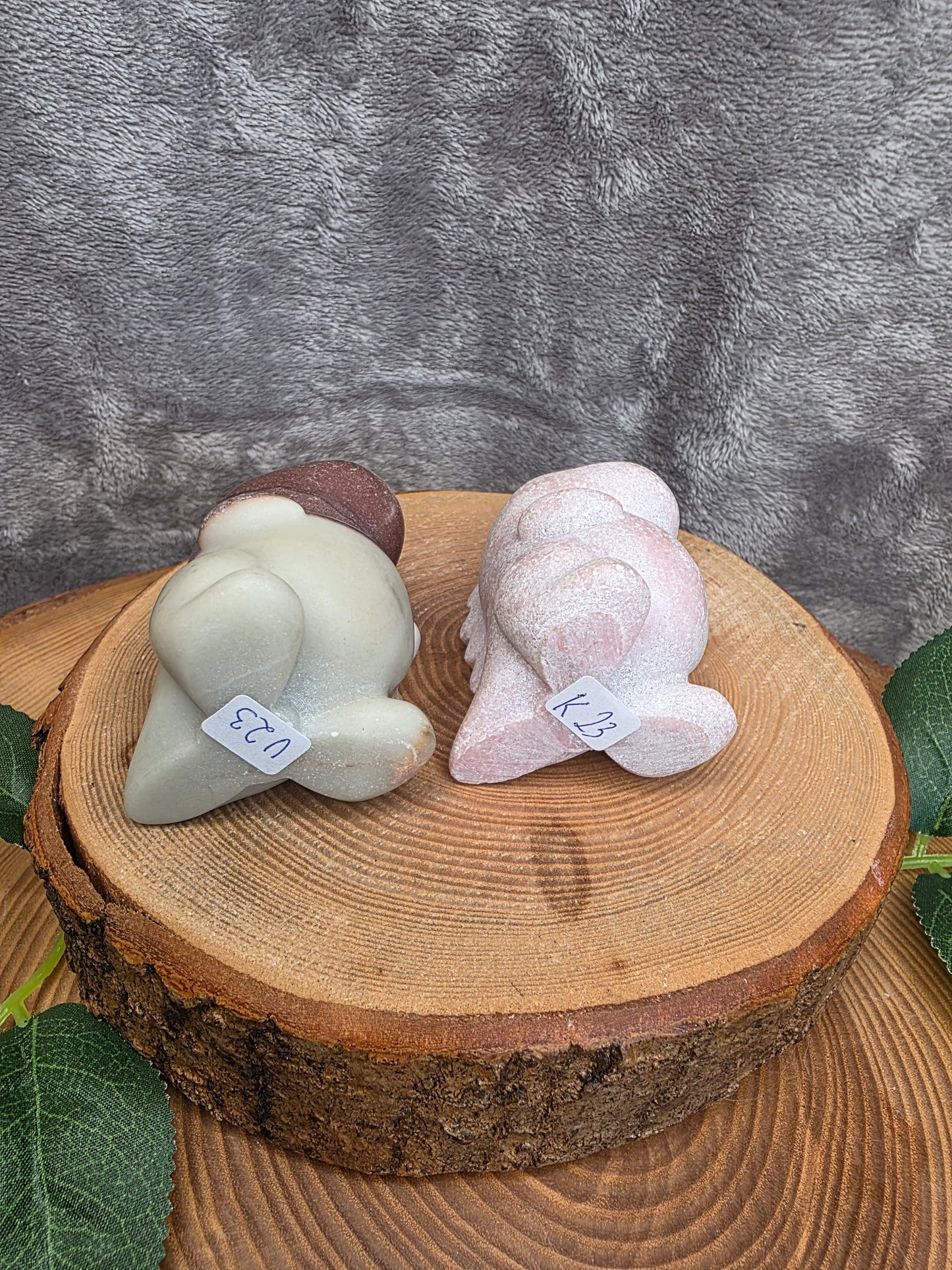 Schokoladen Achat o. Pinker Andenopal Dino