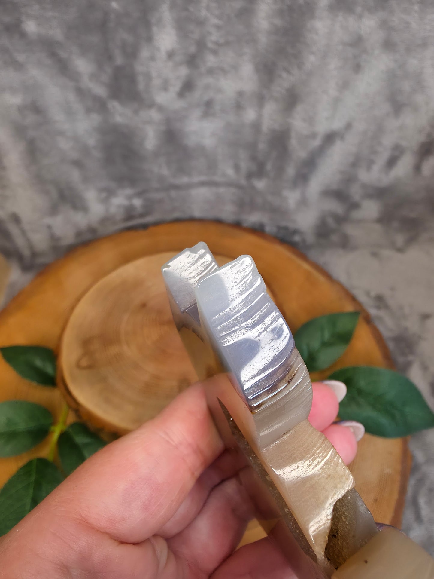 Achat Katze mit Druse B-Ware (K17)