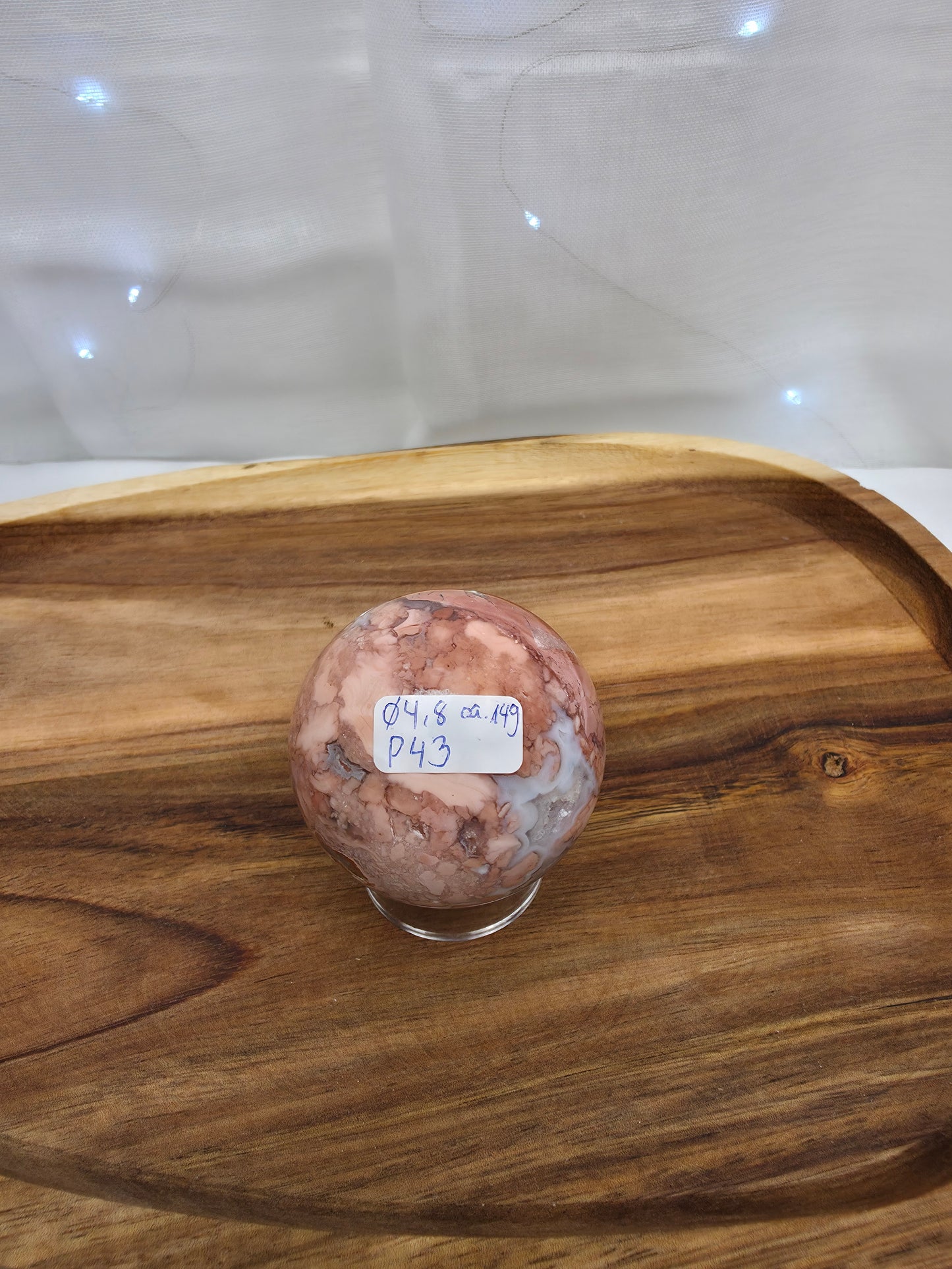 Cotton Candy Achat Kugel (P43)