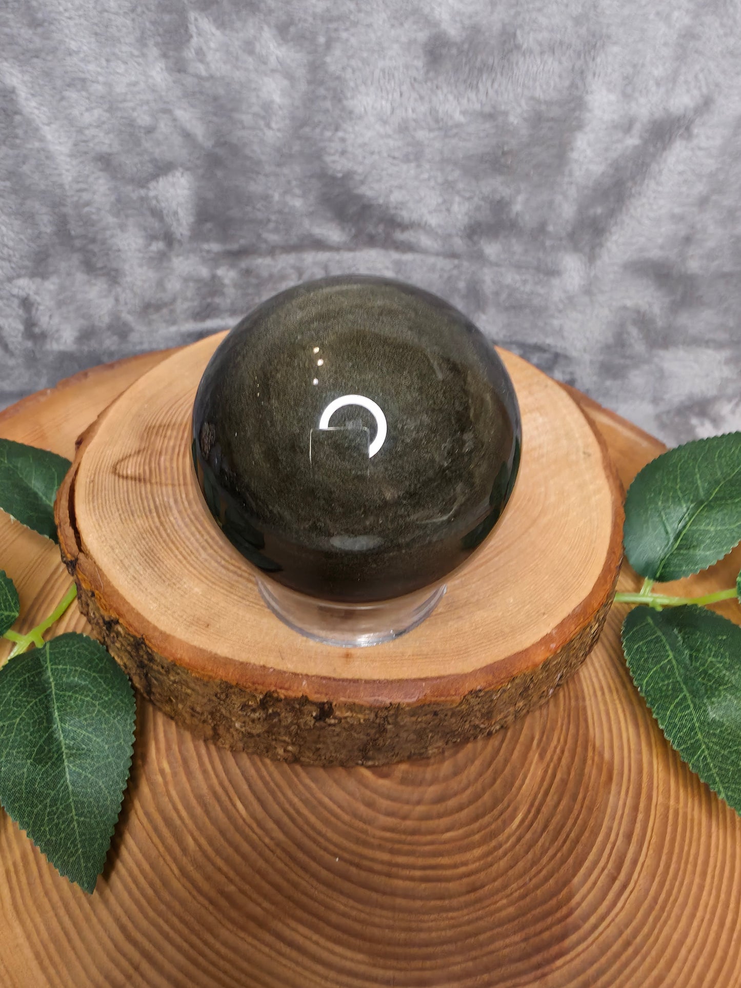 Goldener Obsidian Kugel (B33)