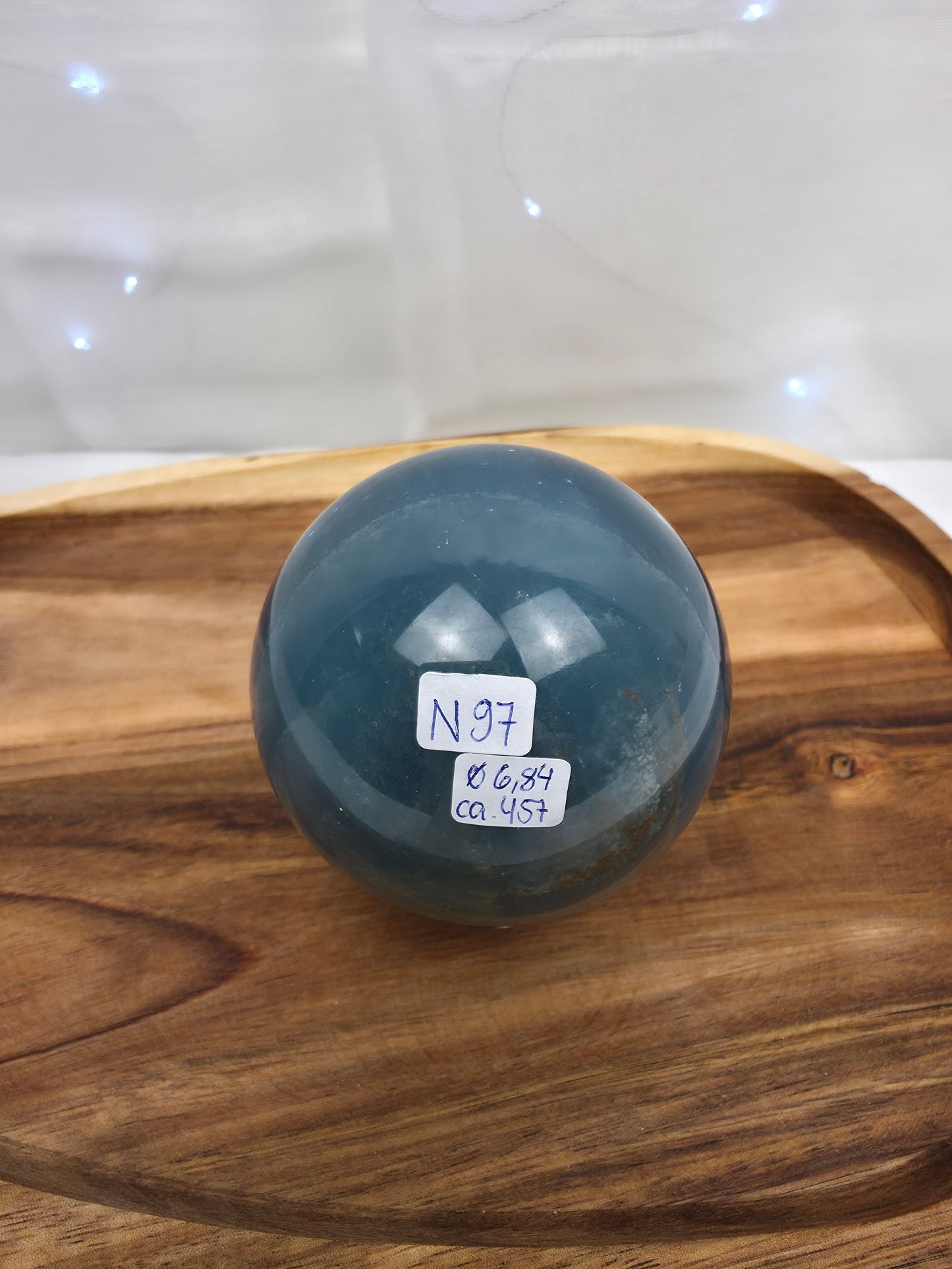 Blaue Onyx Kugel (N97)