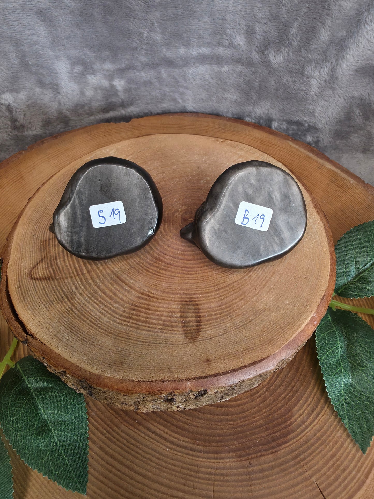 Silberobsidian schlafende Katze (wählbar)