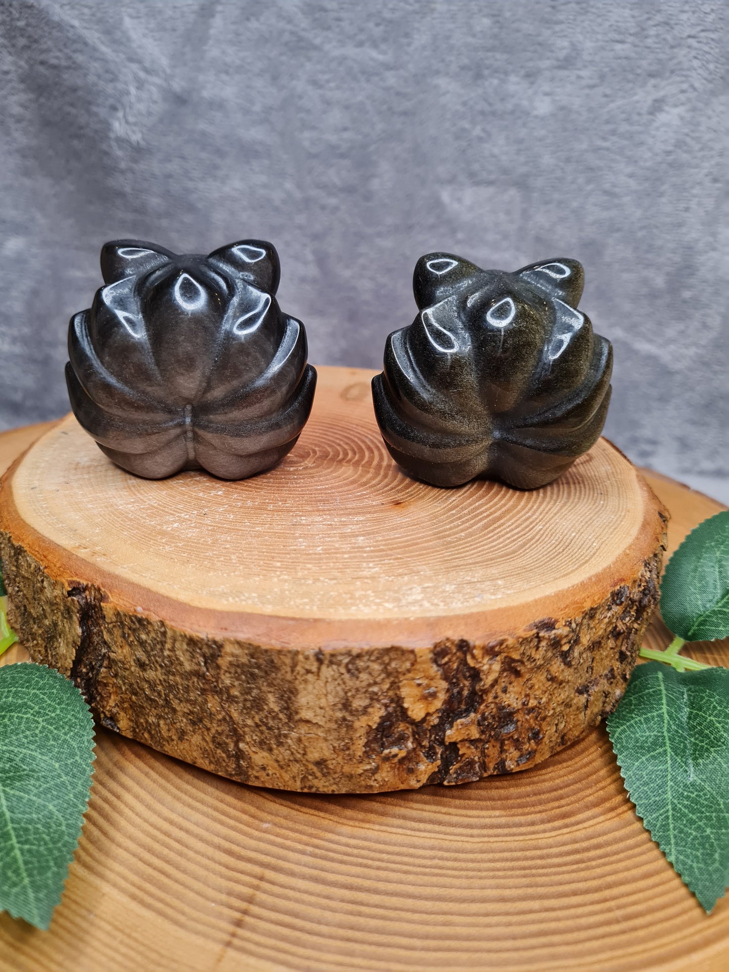 Silber- oder Goldobsidian Fuchs (neunschwänzig)