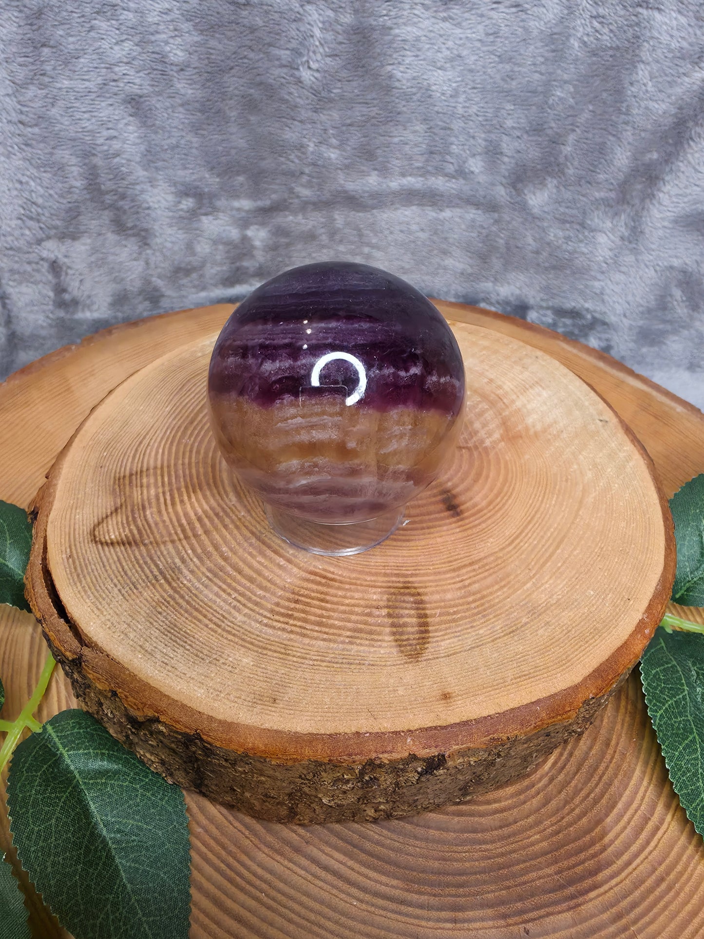 Fluorit Kugel lila-gelb (F31)