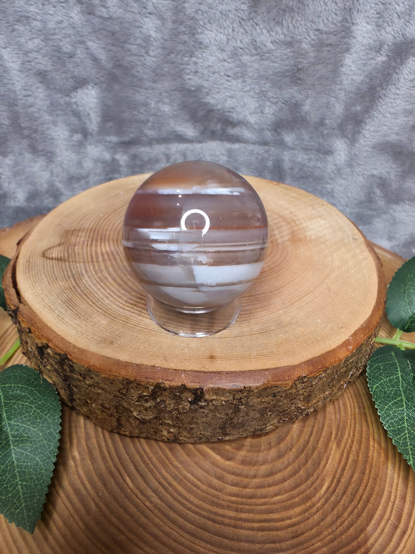 Achat Kugel gebändert (F27)