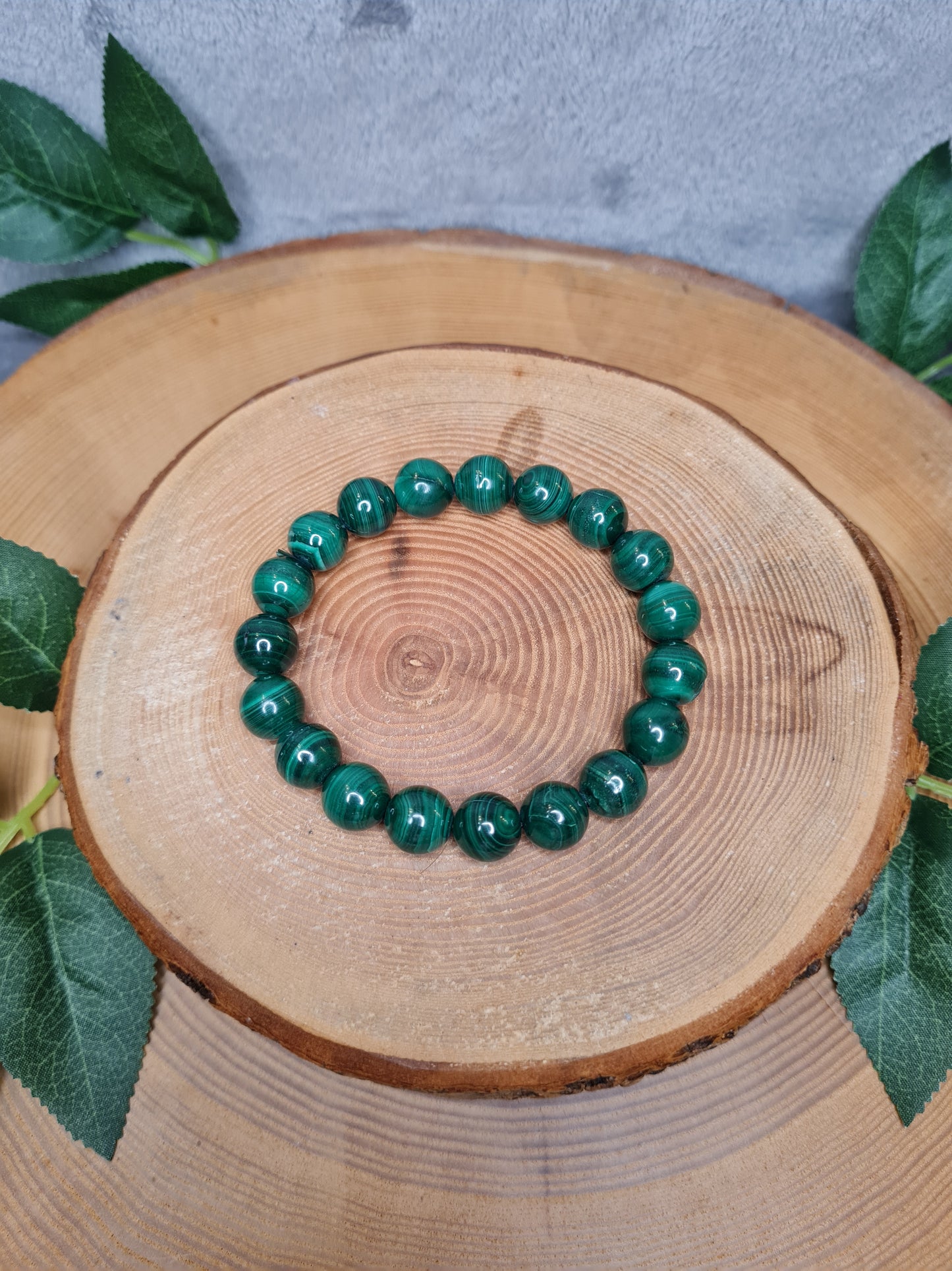 Malachit Kugelarmband (versch. Kugelgrößen)