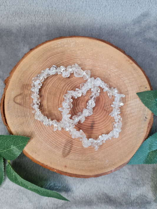 Bergkristall Splitterarmband