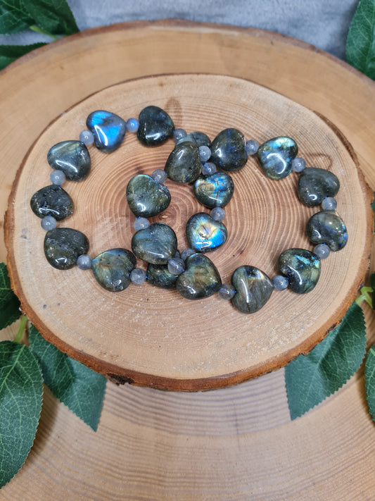 Labradorit Herzarmbänder