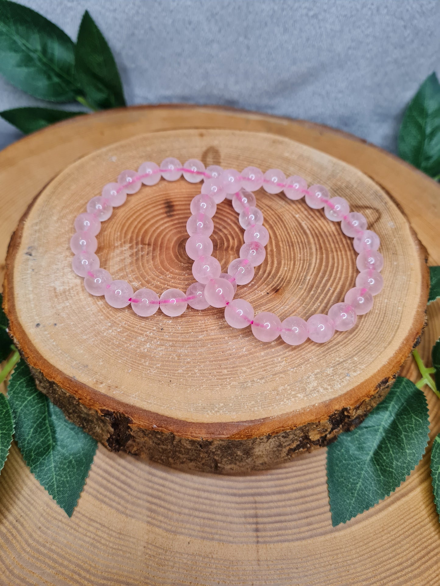 Rosenquarz Kugelarmband