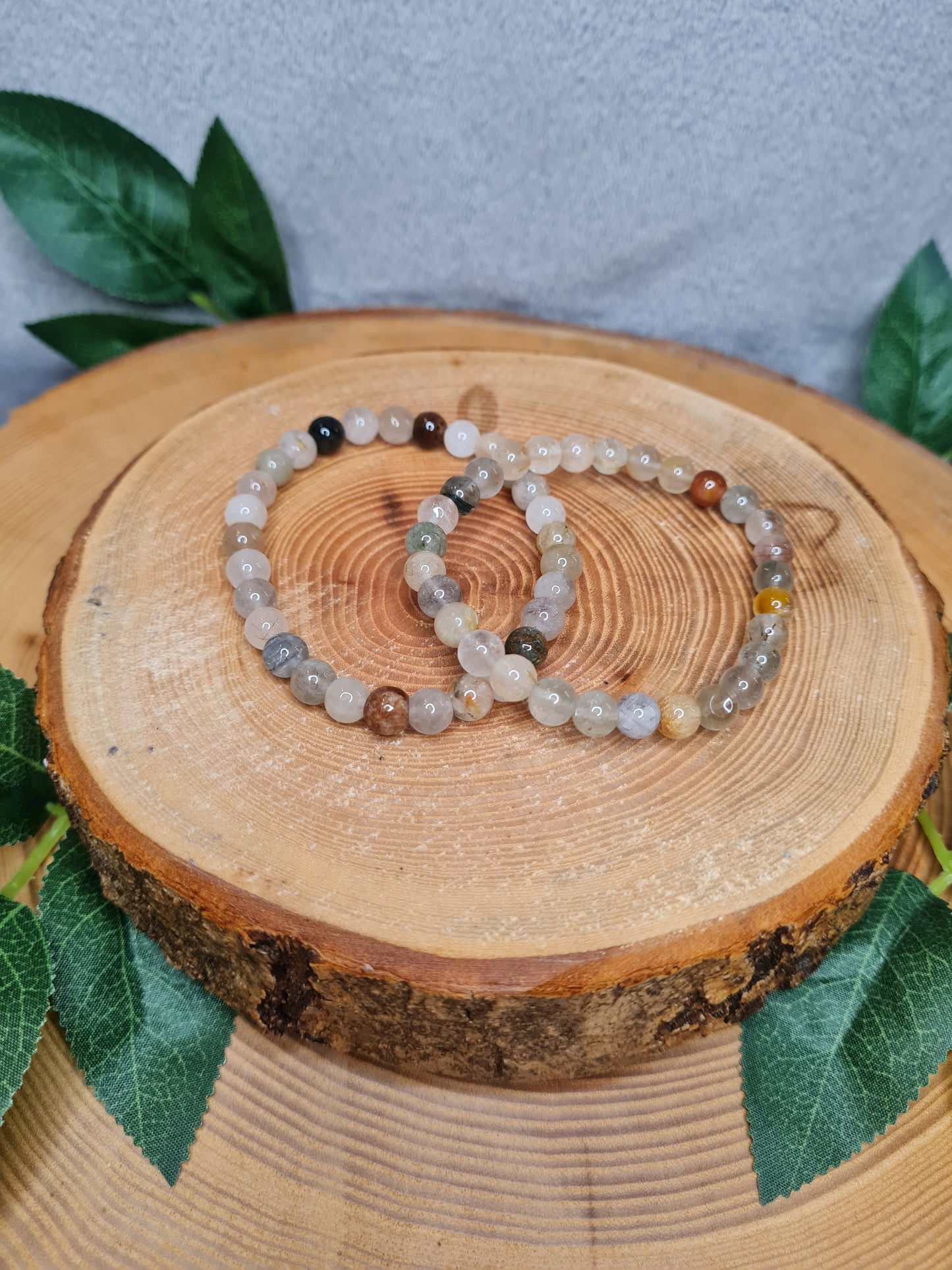Gartenquarz Kugelarmband