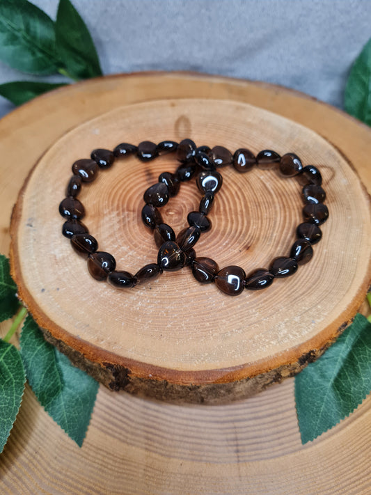 Rauchquarz Herzarmband