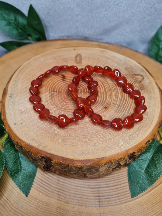 Karneol Herzarmband HQ