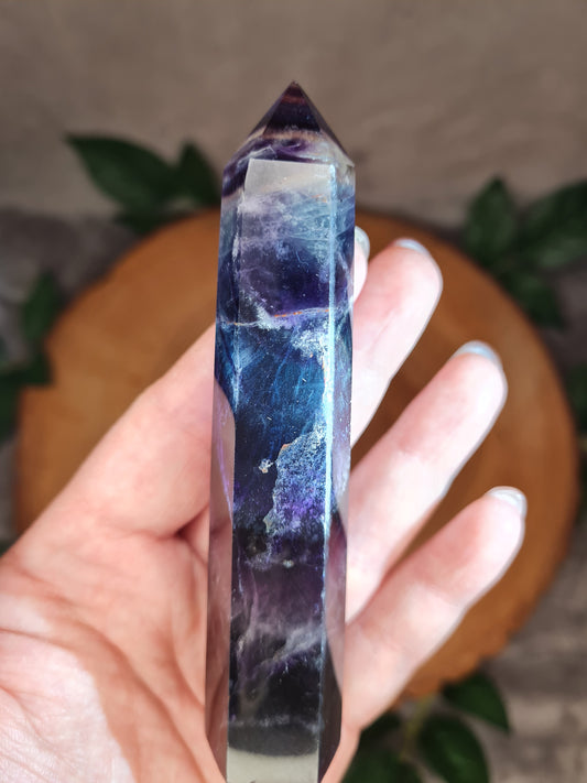 Fluorit (blau/lila) Turm