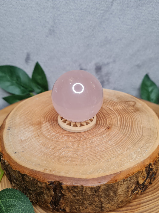 Rosenquarz Kugel