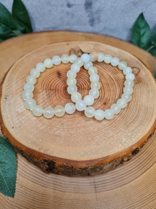 Jade Kugelarmband (hell)