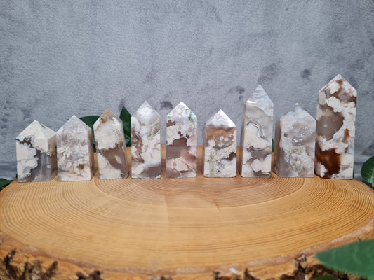 Blumenachat Turm (eckig)