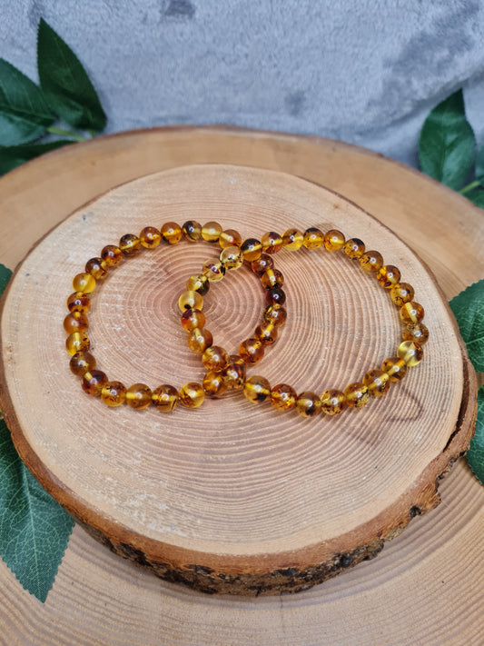 Bernstein Kugelarmband (7mm)