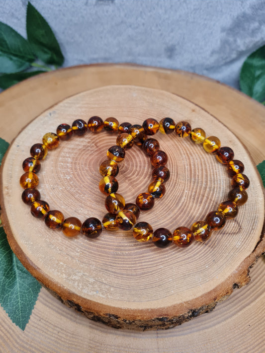 Bernstein Kugelarmband (9mm)