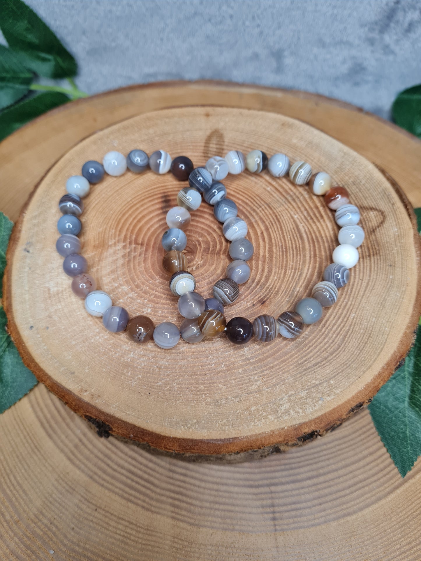 Botswana Achat Kugelarmband