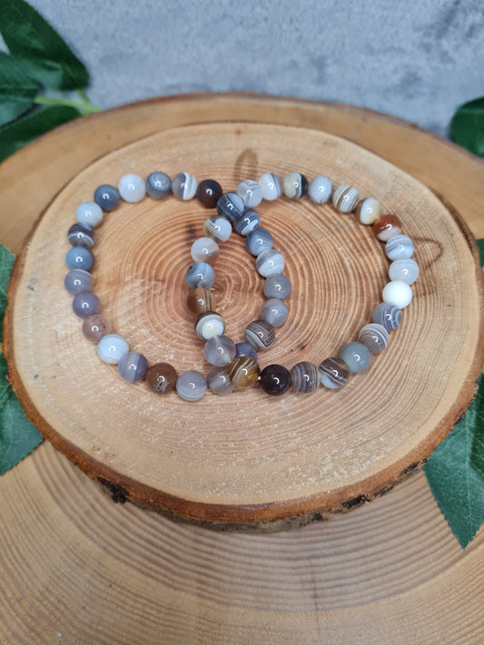 Botswana Achat Kugelarmband