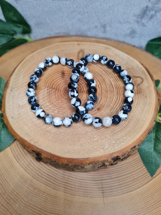 Orca Achat Kugelarmband