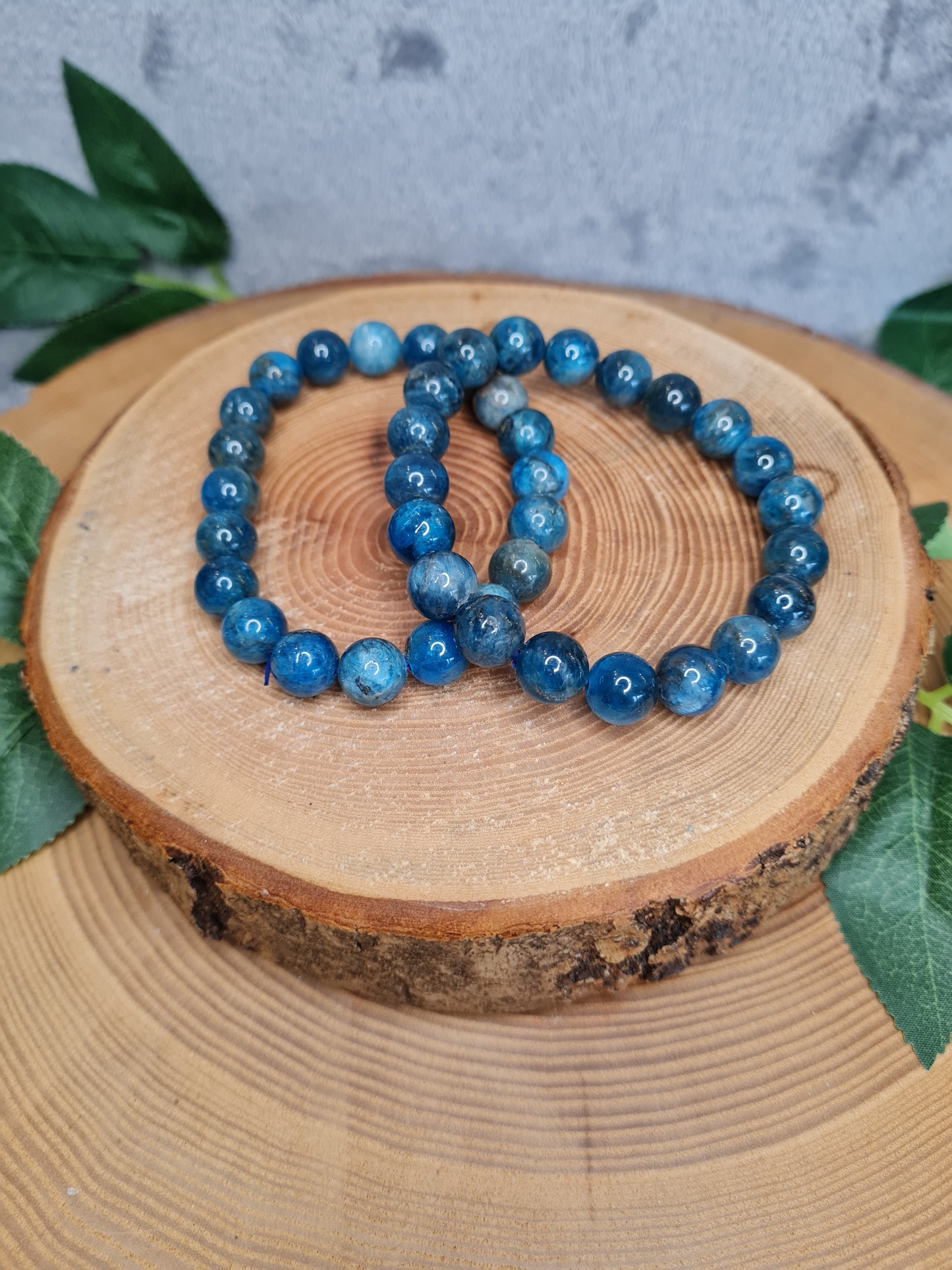 Apatit Kugelarmband 10mm