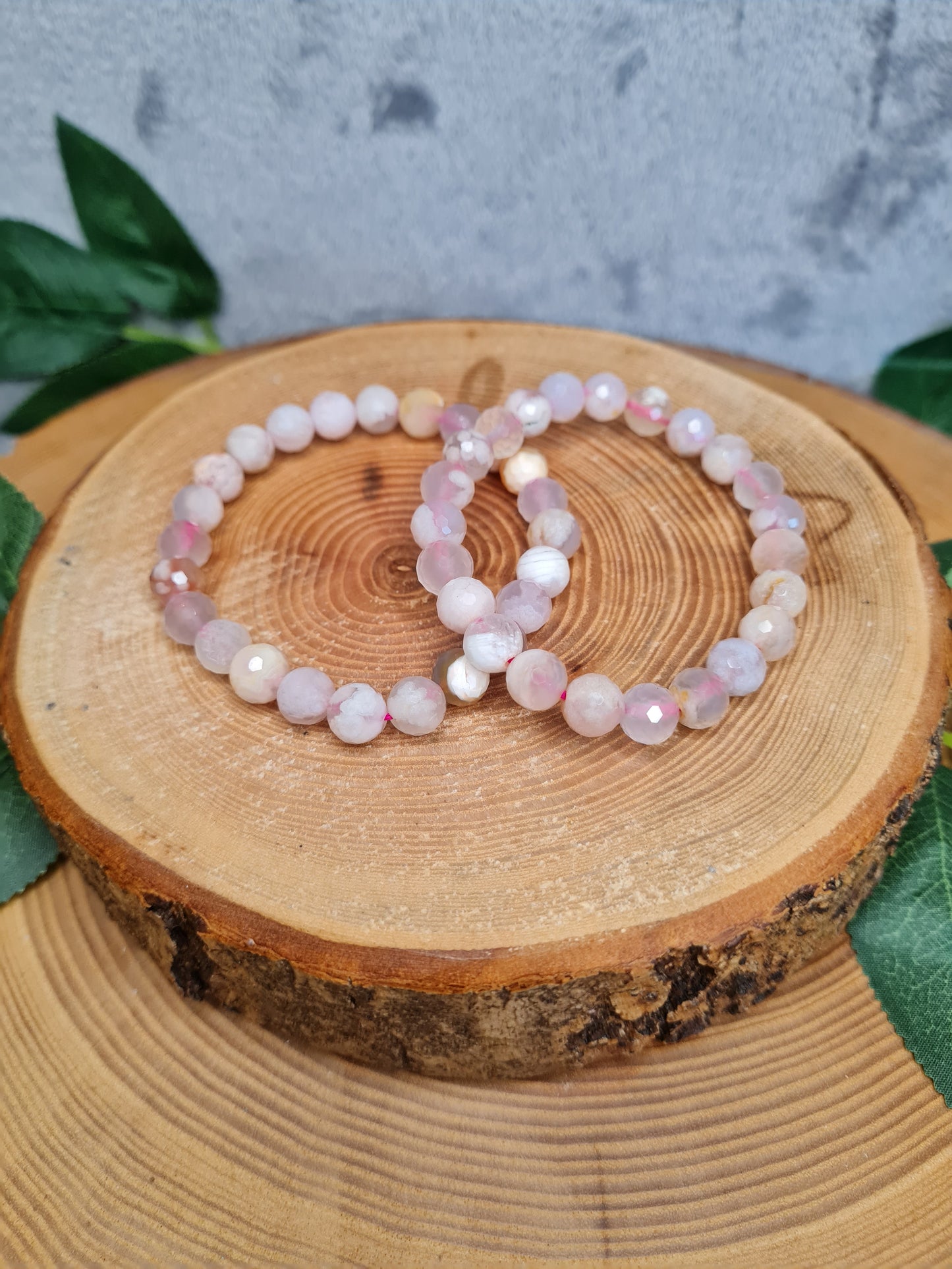 Blumenachat facettiert