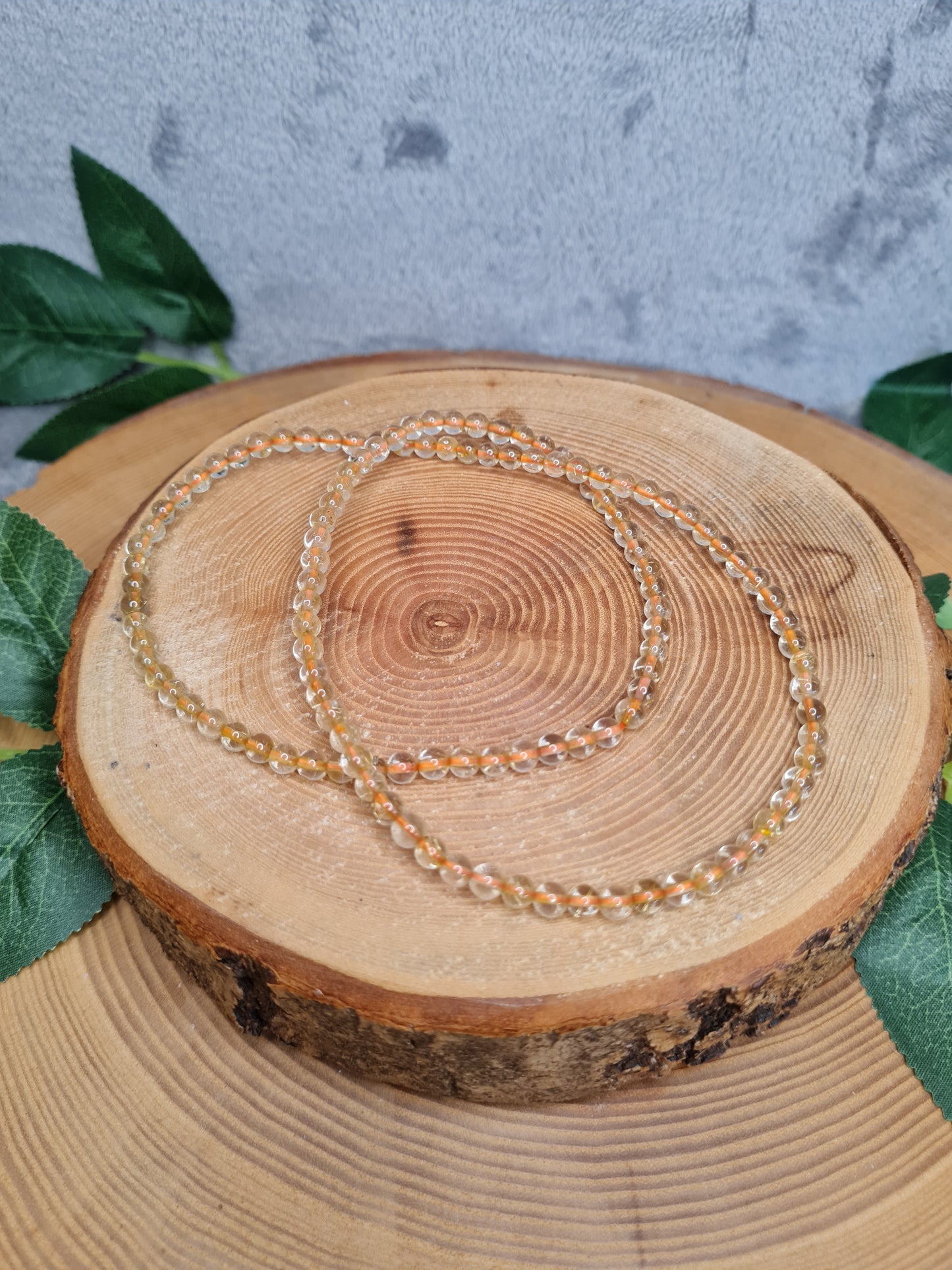 Rutilquarz 3-fach Kugelarmband
