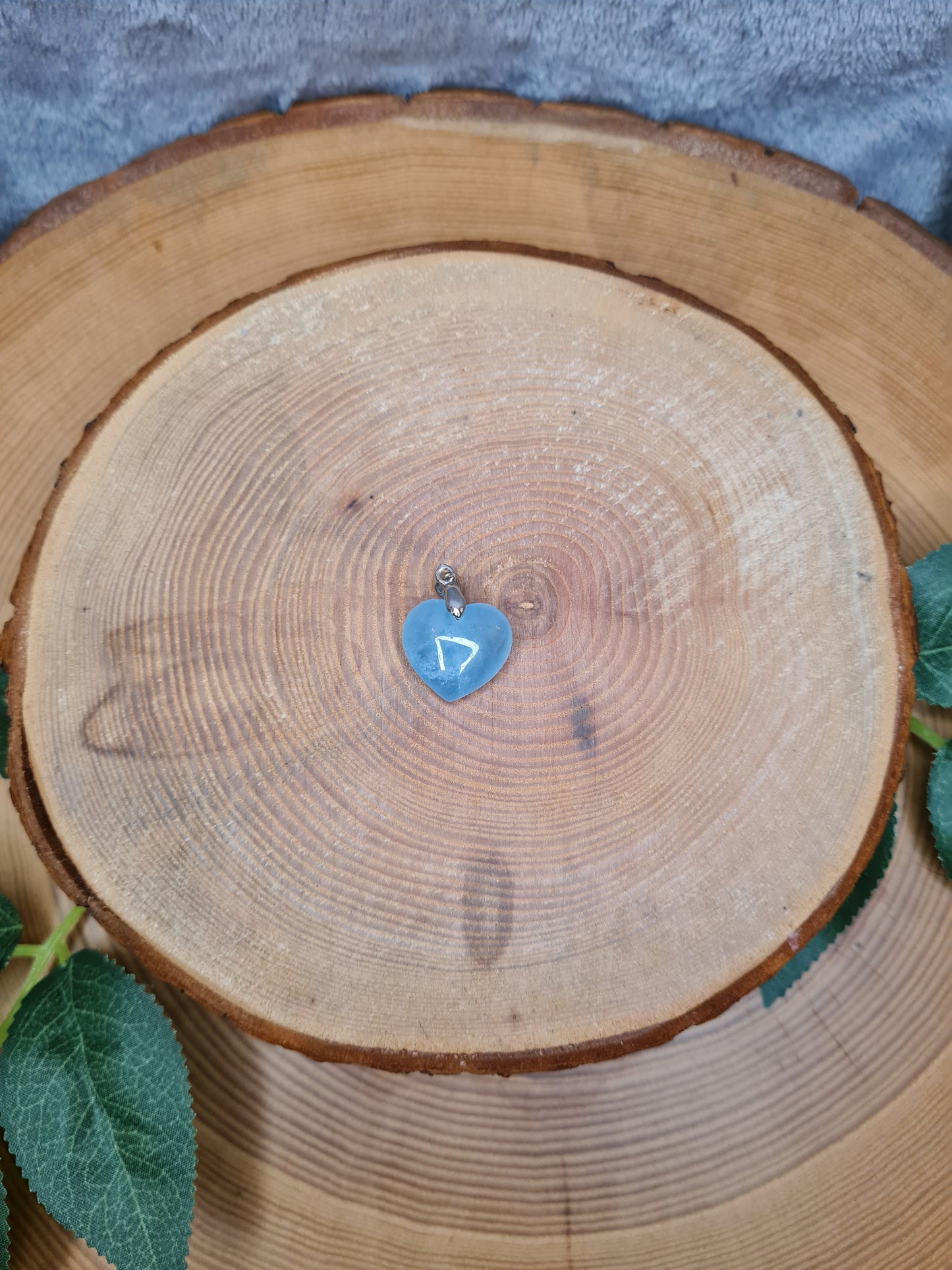 Aquamarin Anhänger Herz