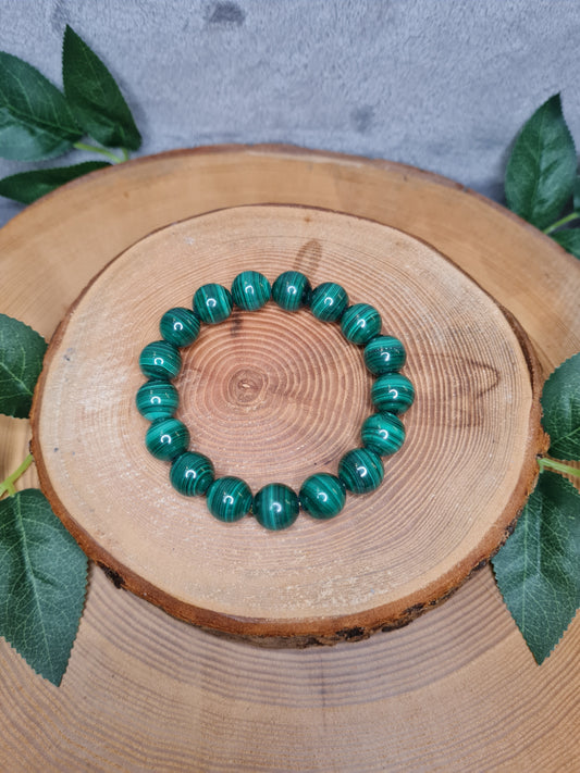 Malachit Kugelarmband (versch. Kugelgrößen)