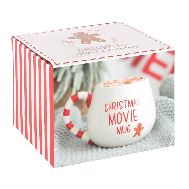 Runde Tasse mit Lebkuchenmotiv „Christmas Movie Mug“