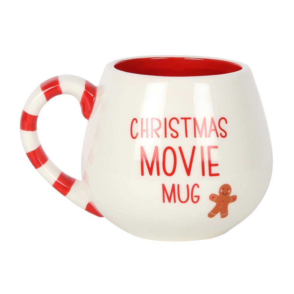 Runde Tasse mit Lebkuchenmotiv „Christmas Movie Mug“