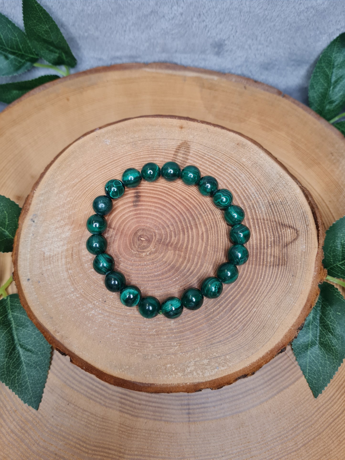 Malachit Kugelarmband (versch. Kugelgrößen)