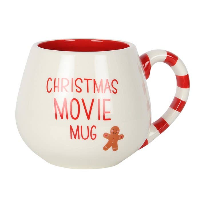 Runde Tasse mit Lebkuchenmotiv „Christmas Movie Mug“