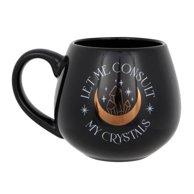 Tasse „Let Me Consult My Crystals“, abgerundet