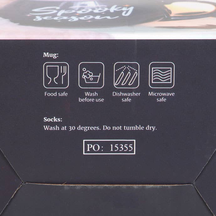 Spooky Season Halloween-Set mit Tasse und Socken