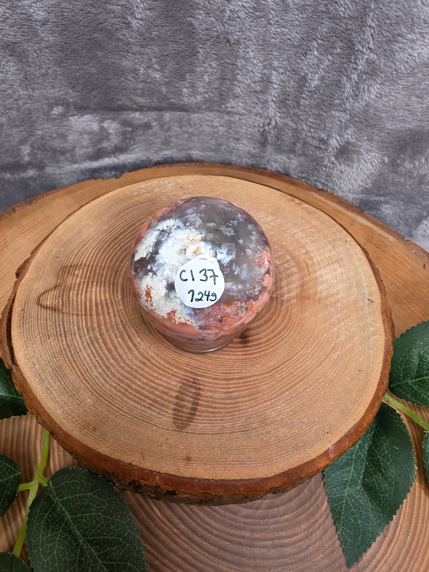 Cotton Candy Achat Kugel (CI37)