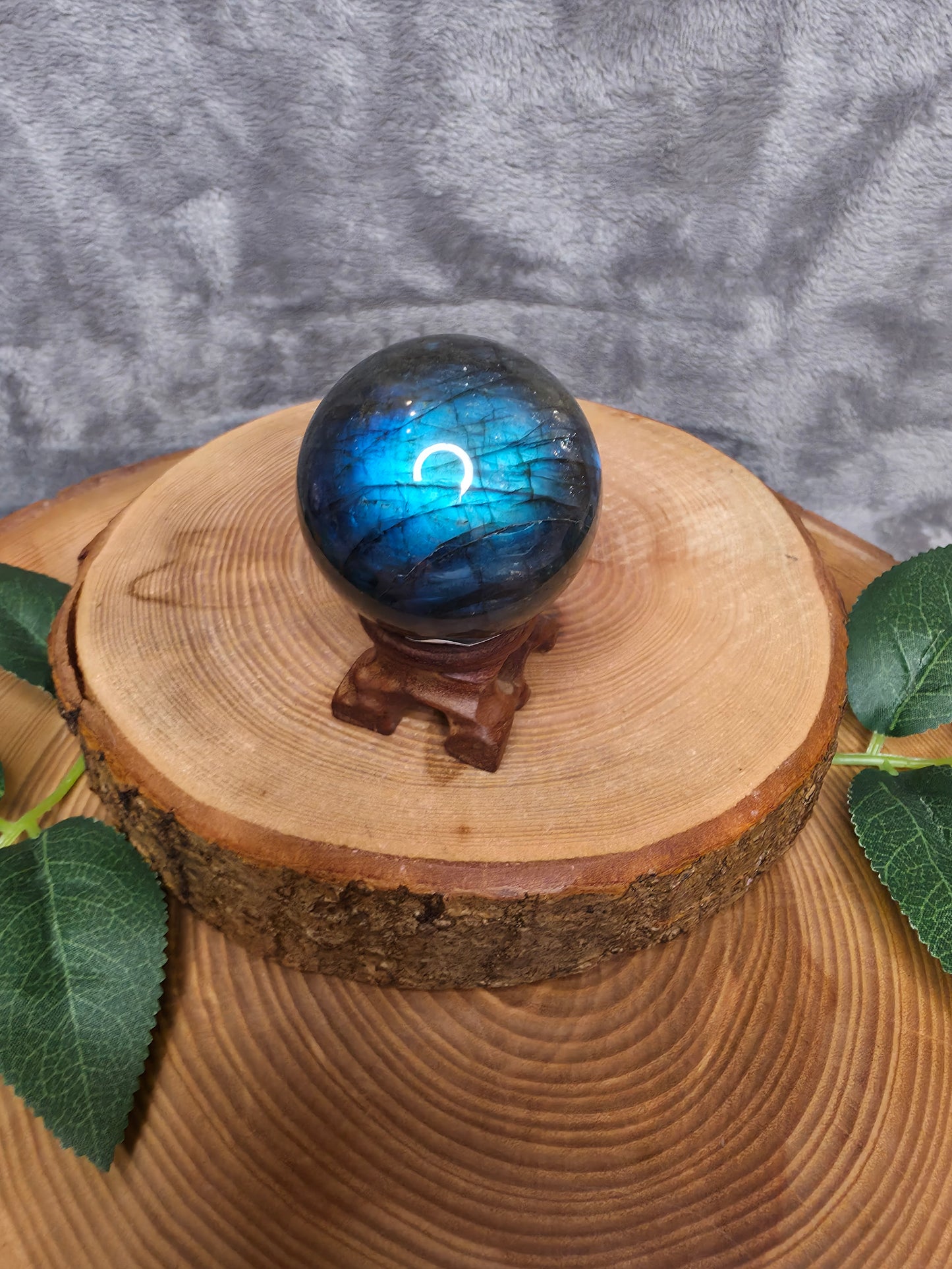 Labradorit Kugel (I23)