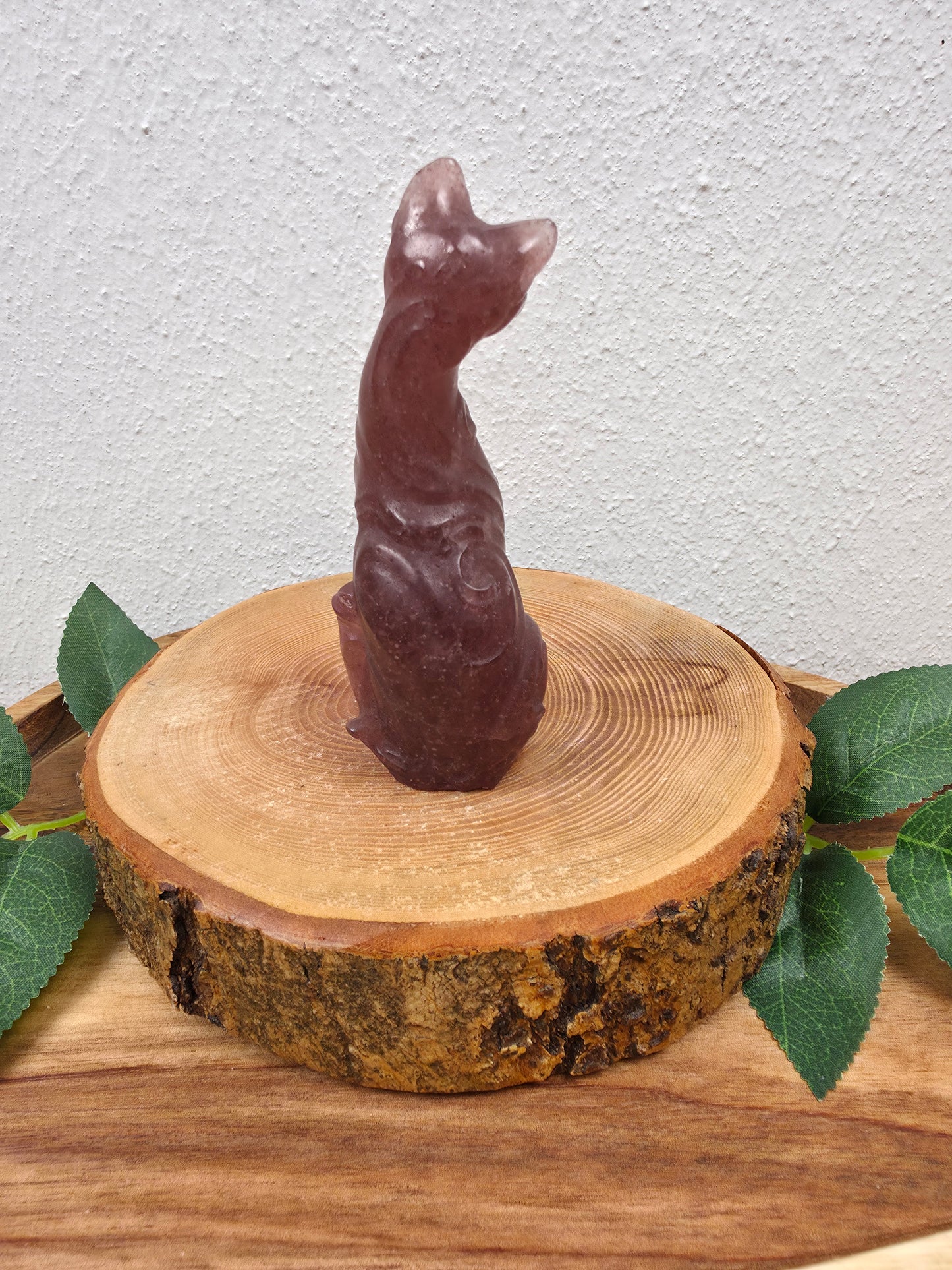Erdbeerquarz Katze (Z25)