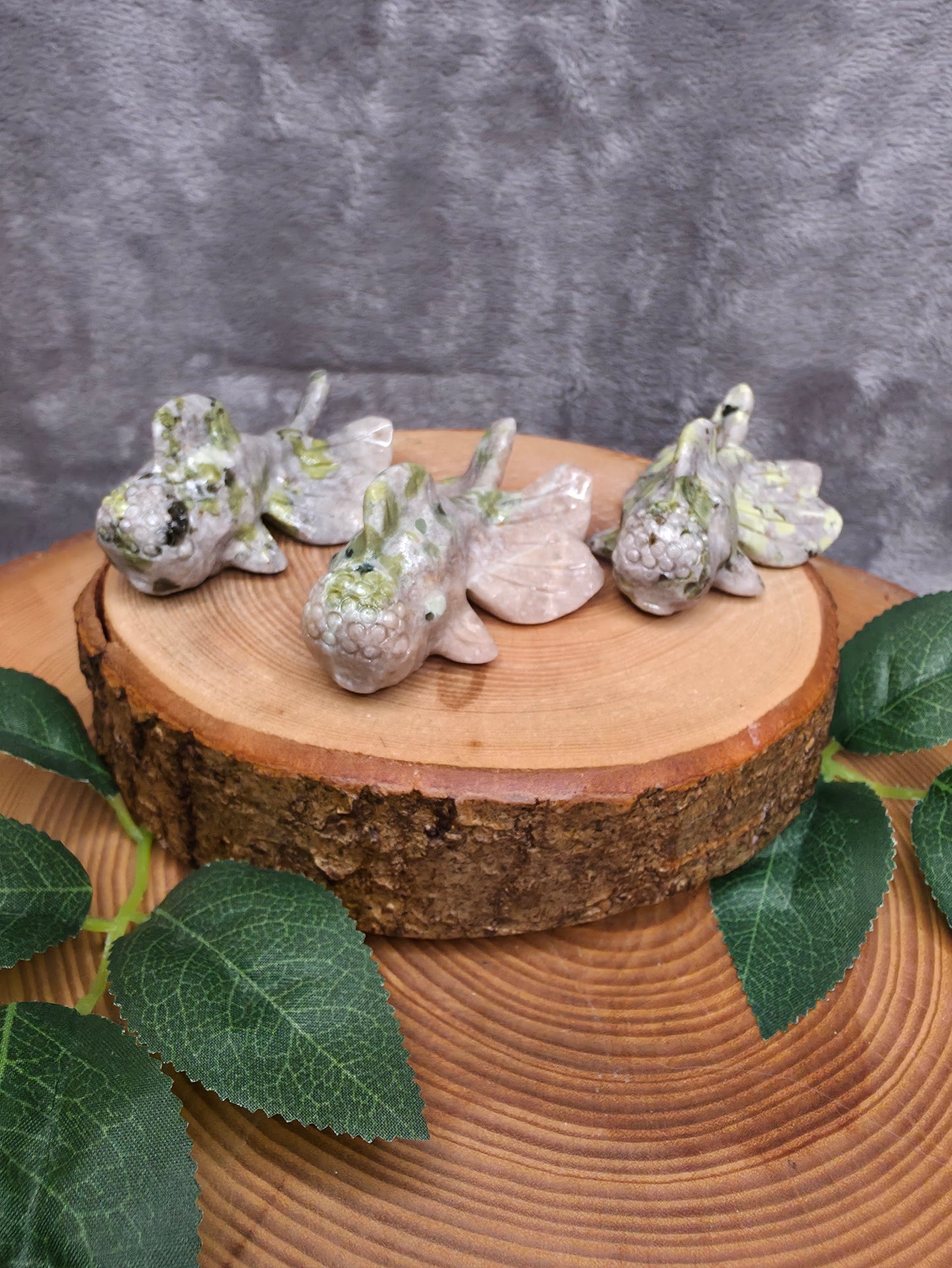 Pfirsichblüten Turmalin Oranda Goldfisch (wählbar)