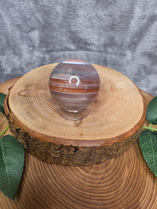 Achat Kugel gebändert (C26)