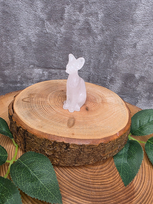 Rosenquarz ägyptische Katze