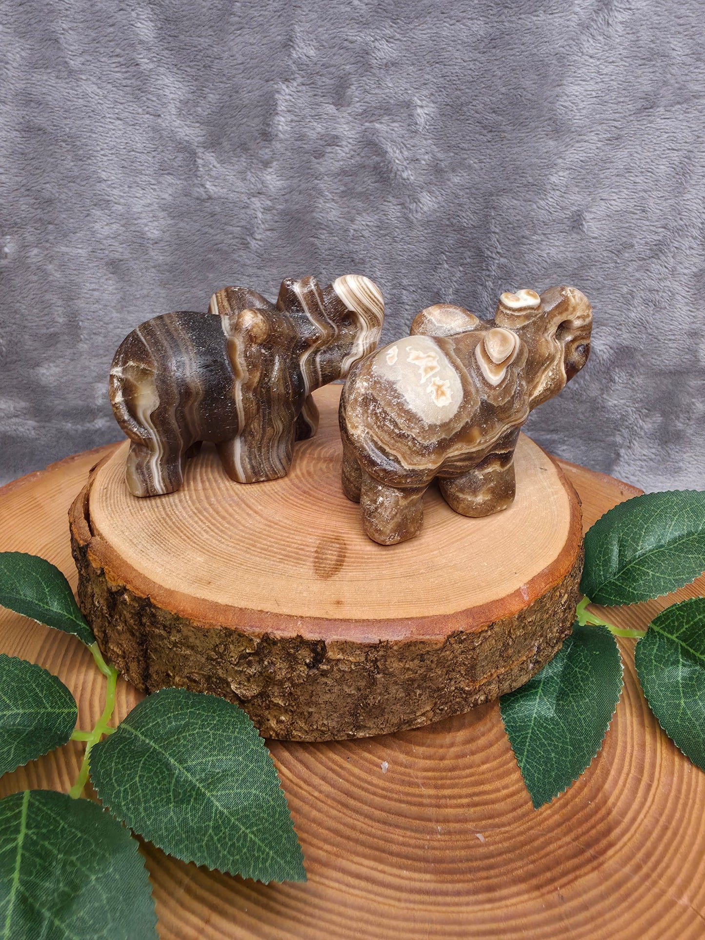 Schokoladencalcit Elefant (wählbar)