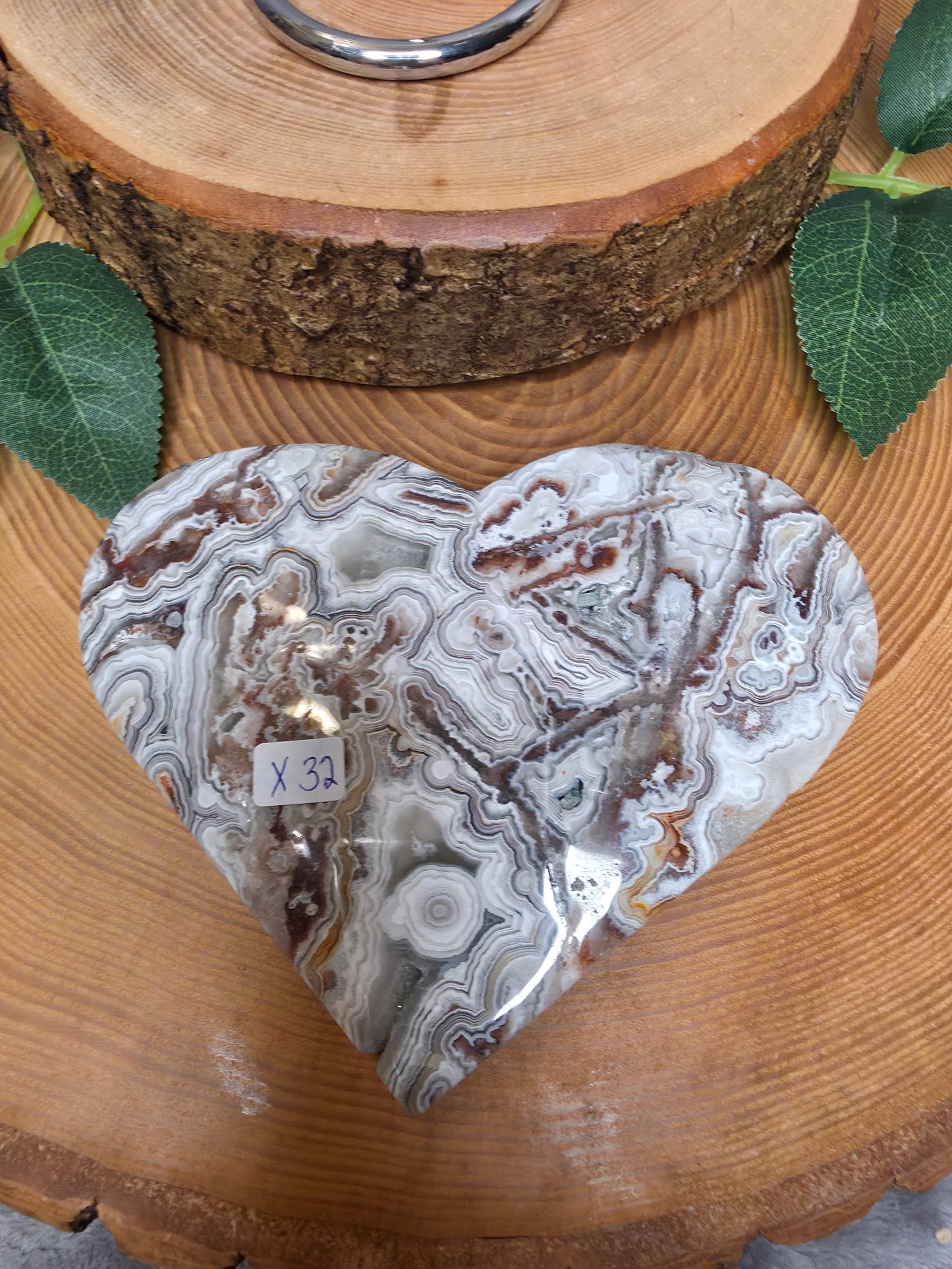 Mexikanischer Achat Herz (X32)